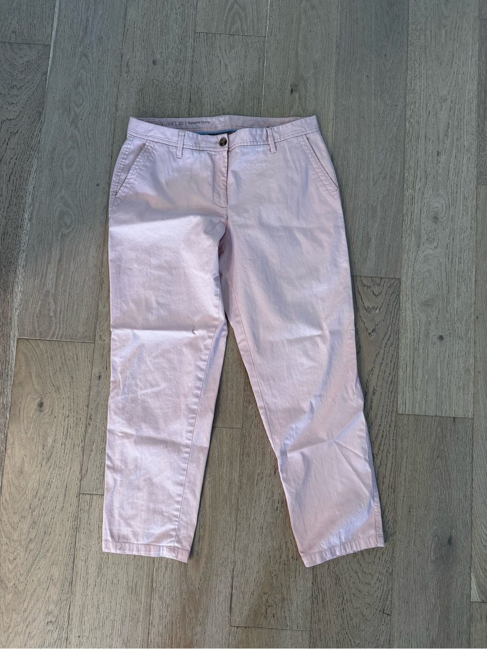 Talbots relaxed chino pants women’s size 10 pink stretch cotton